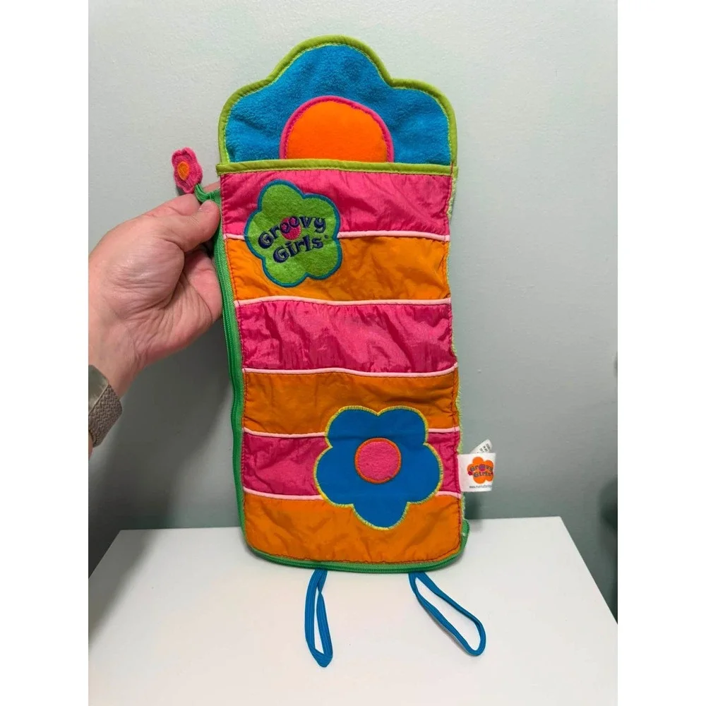 Manhattan Toy Groovy Girls Sleeping Bag Kids OS Pink Orange Flower Y2K 2001